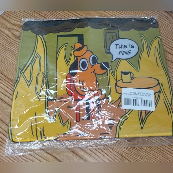 This is Fine Meme - Funny Mousepad  10 X 12 Inch - Picture 2 of 4